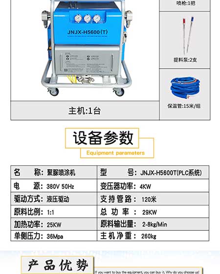 JNJX-H5600(T)PLC聚脲噴涂機設(shè)備 -3